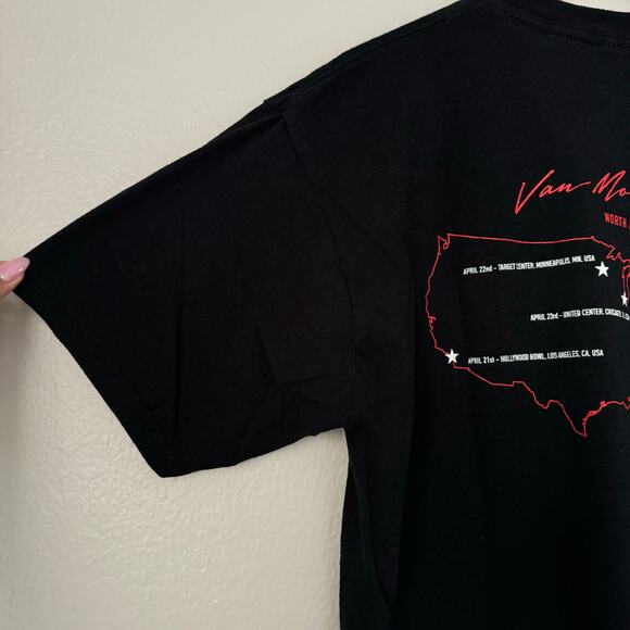 Vintage Van Morrisson Mens T-Shirt Concert Tour Short Sleeve Cotton Size Large - Picture 8 of 8